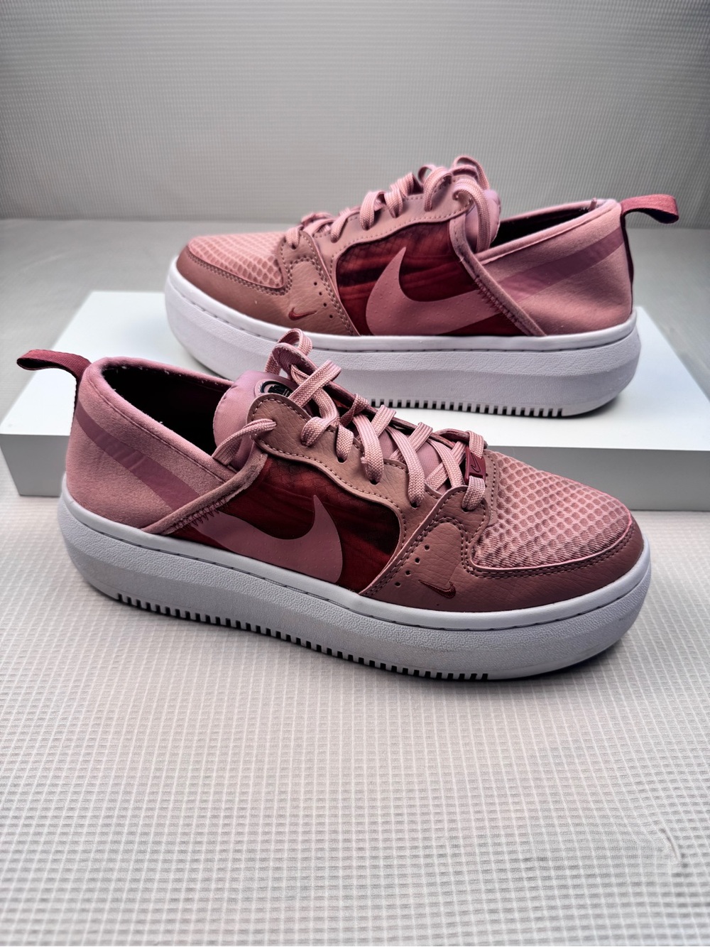 Nike Women’s Pink Low-Top Platform Sneakers